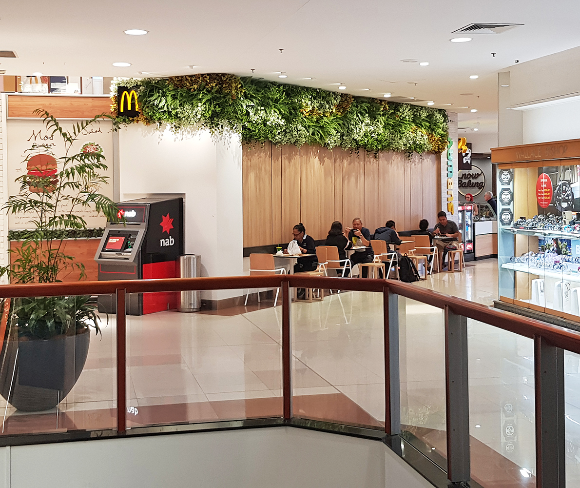 Artificial Green Walls brighten up Food Court entrance in Shopping Mall... image 8